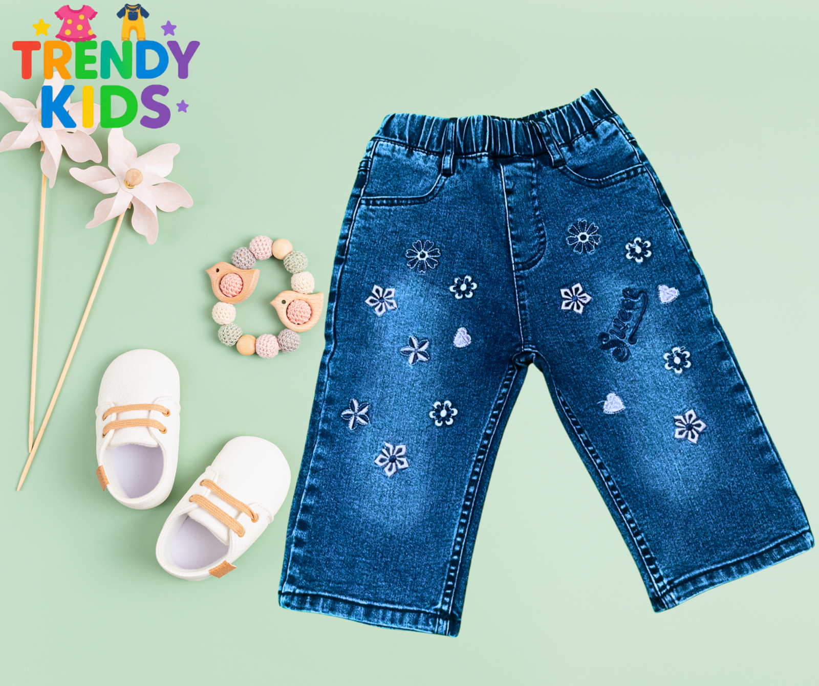 Girls Denim Jeans Pants in Pakistan | Trendy Kids
