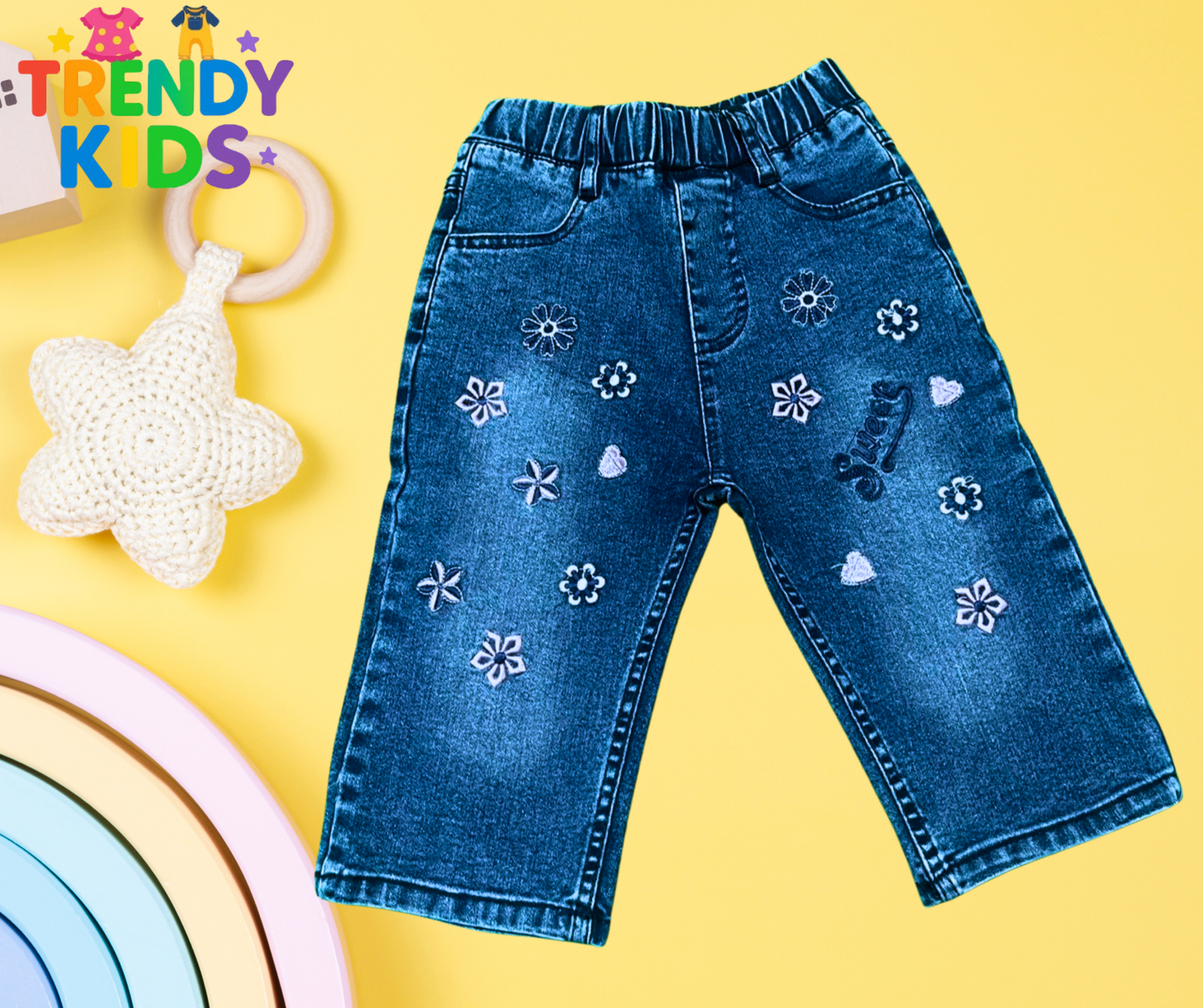 Girls Denim Jeans Pants in Pakistan | Trendy Kids