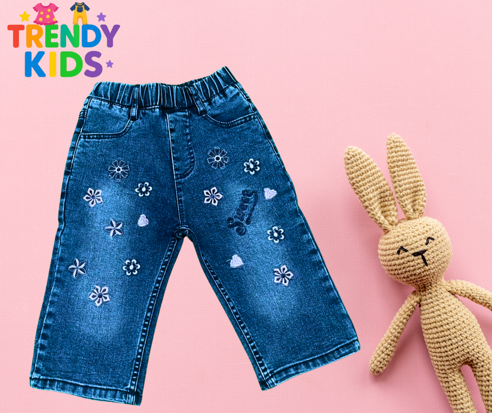 Girls Denim Jeans Pants in Pakistan | Trendy Kids