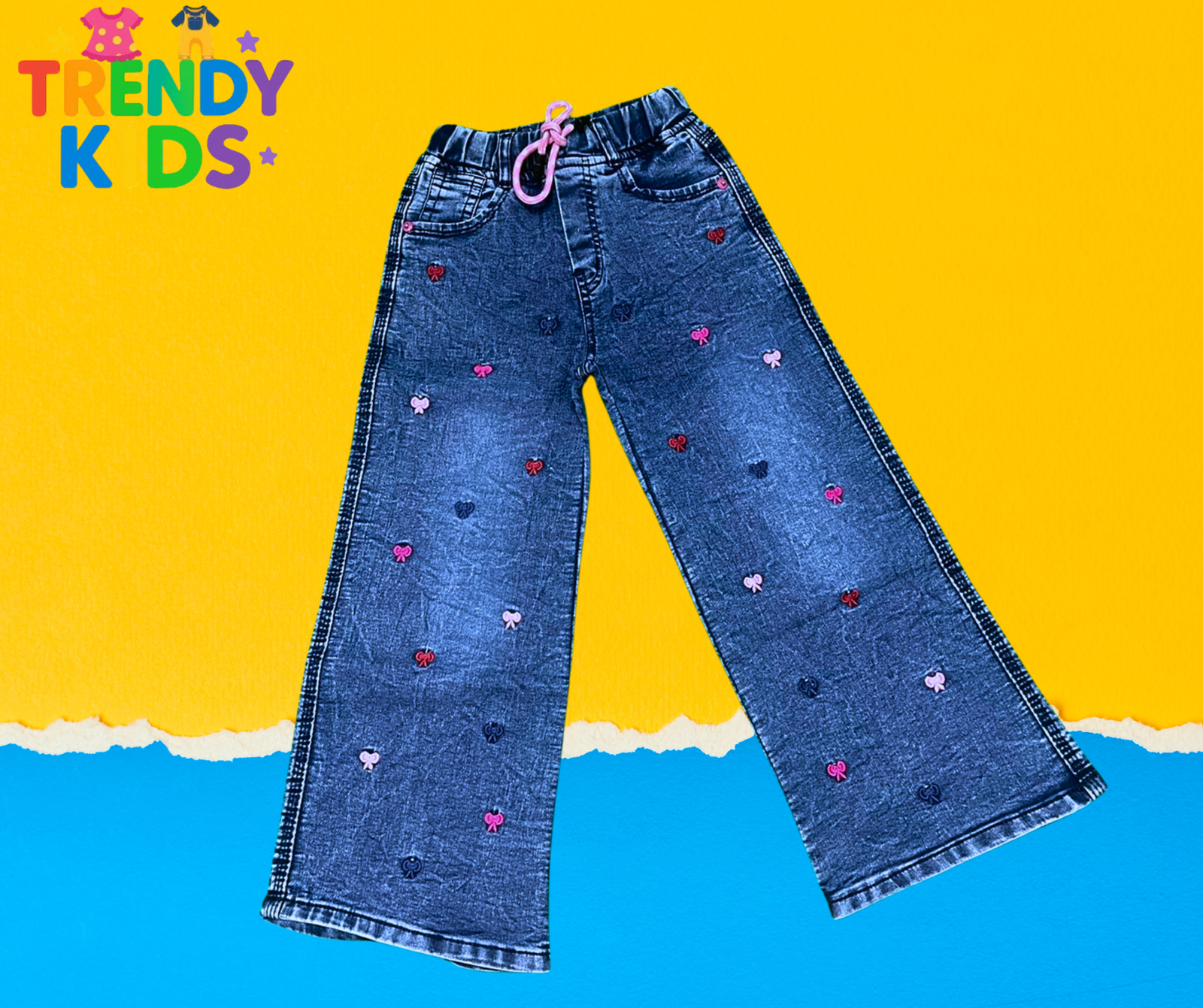 Girls Denim Jeans Pants in Pakistan | Trendy Kids